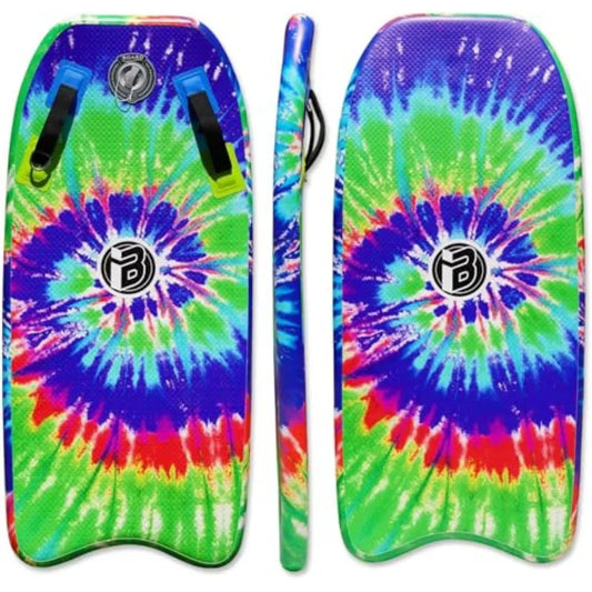 Inflatable Bodyboard Portable Surfboard with Hammer Seam Technology Storage 48 Inch Super Folding Body Board with Max Inflation