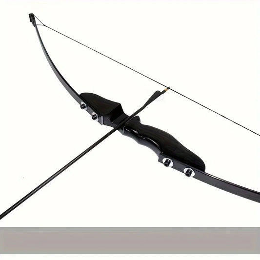 30 Pound Right-handed Detachable Black Straight Bow Suitable for Hunting and Shooting Practice Portable Design Holiday Gift