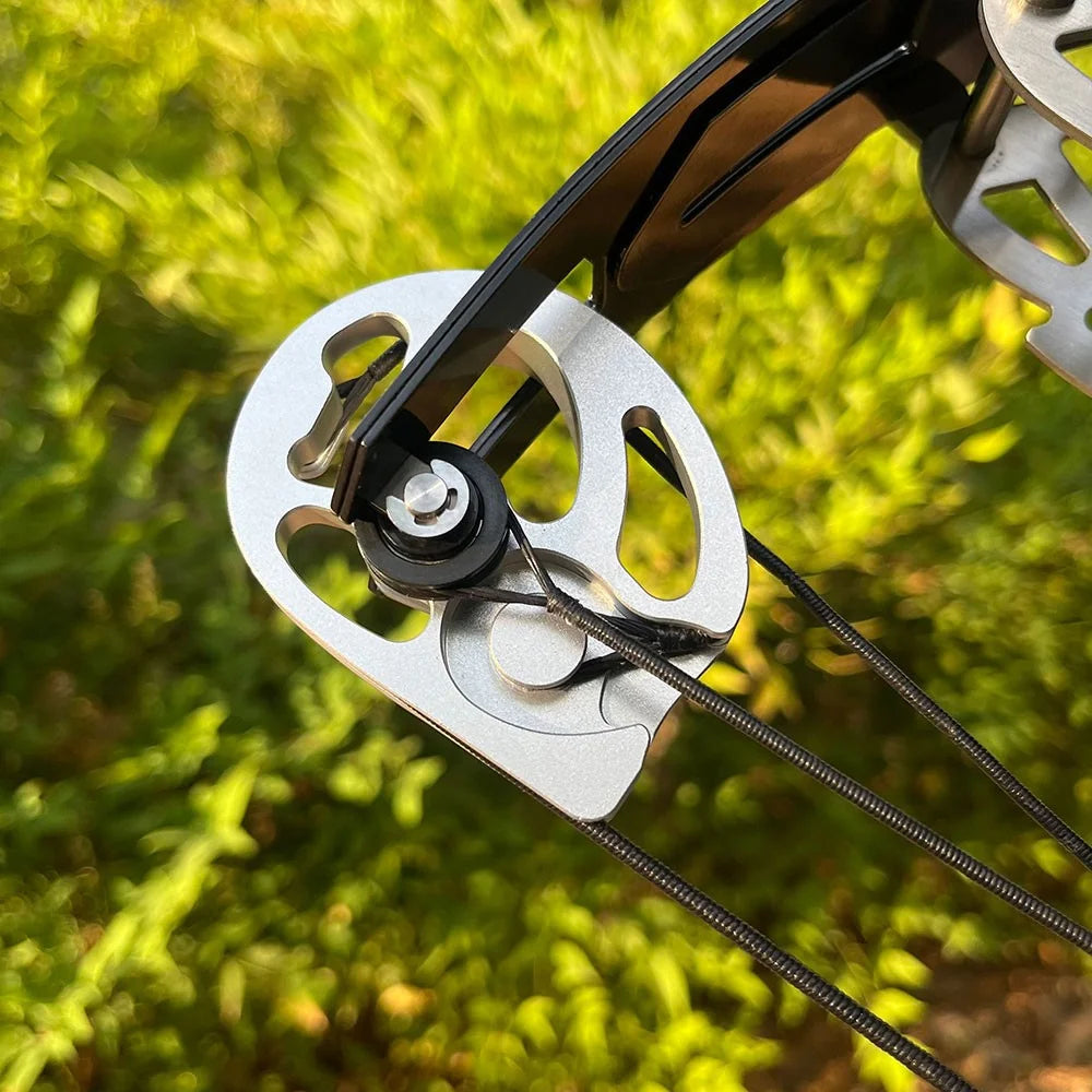 Compound Dual-use Bow Set 30-60lbs Adjustable Draw Weight 19" Axle 80% Let-off 420FPS High Speed Steel Ball Compatible Right Hand for Adults Outdoor Hunting Target Shooting Archery Accessories