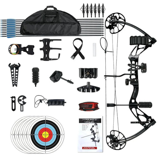 Compound Bows Draw Weight 3070lbs Ready to Shoot Bow and Arrow Set for Adults Archery Set Come with All The Accessories