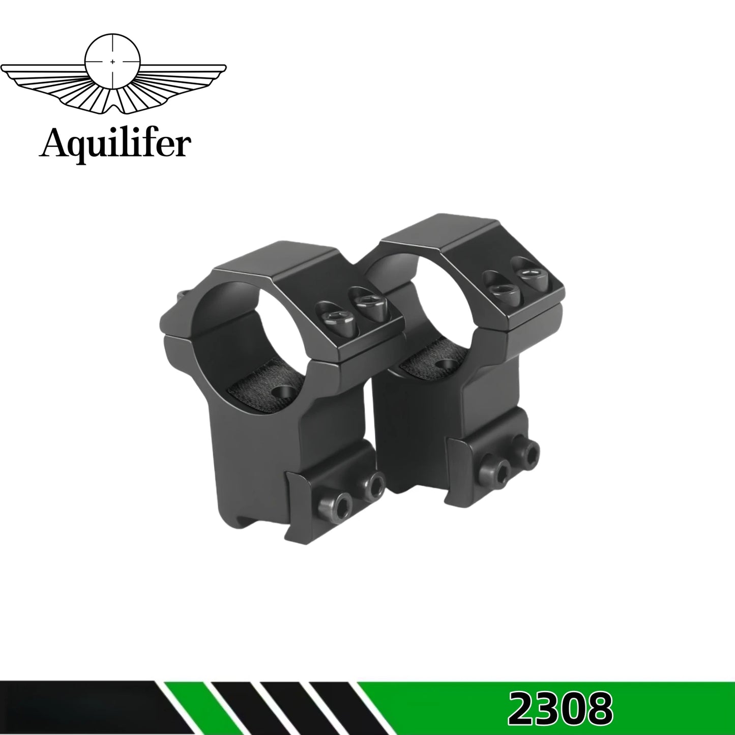 Aquilifer 1 inch/30mm Scope Rings 11mm Dovetail Rail Mount Adjustable Elevation Fit for Rifle Scope Shotgun AR AK Hunting