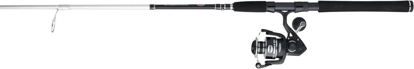 Spinning Fishing Reel Combo, 7ft Graphite Rod, 6.2:1 Gear Ratio, Saltwater Ready