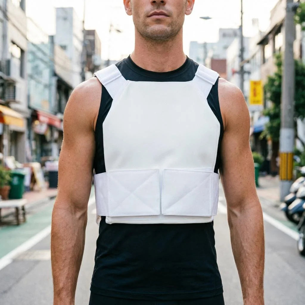 Thin Breathable Concealed Safety Vest-Can Insert 11x14inch 3a Board for Outdoor Safety Protection (Board Not Included)