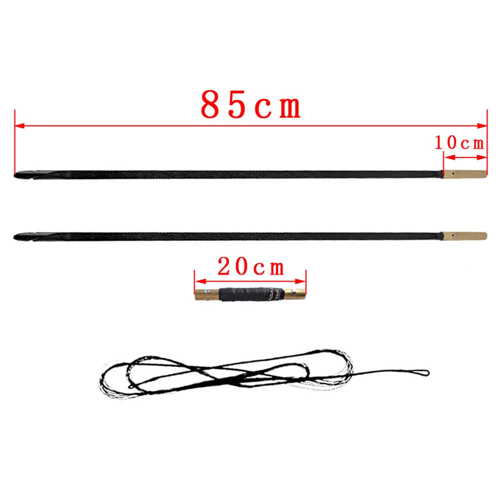 Longbow Arrow Set 64.5" Takedown English Style 60/65lbs RH/LH for Adults Advanced Archery Hunting Shooting Target Practice Outdoor Sports Heavy-Duty Hunting Bow Accessories