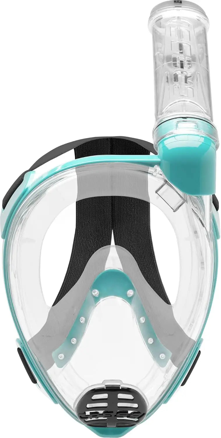 Full Face Snorkeling Mask for Adults - Wide Clear View with Anti-Fog System, Easy Breathing Design