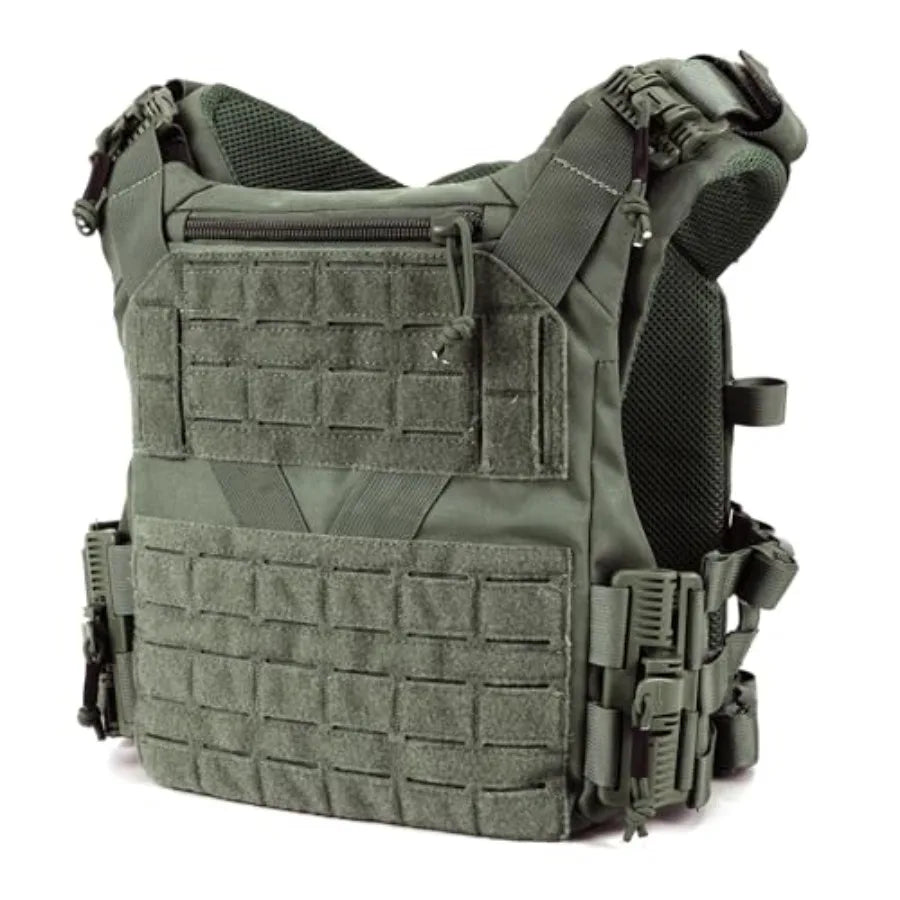 Tactical Vest Quick Release Outdoor Weighted Vest Adjustable 3D Breathable Modular Vest for Training