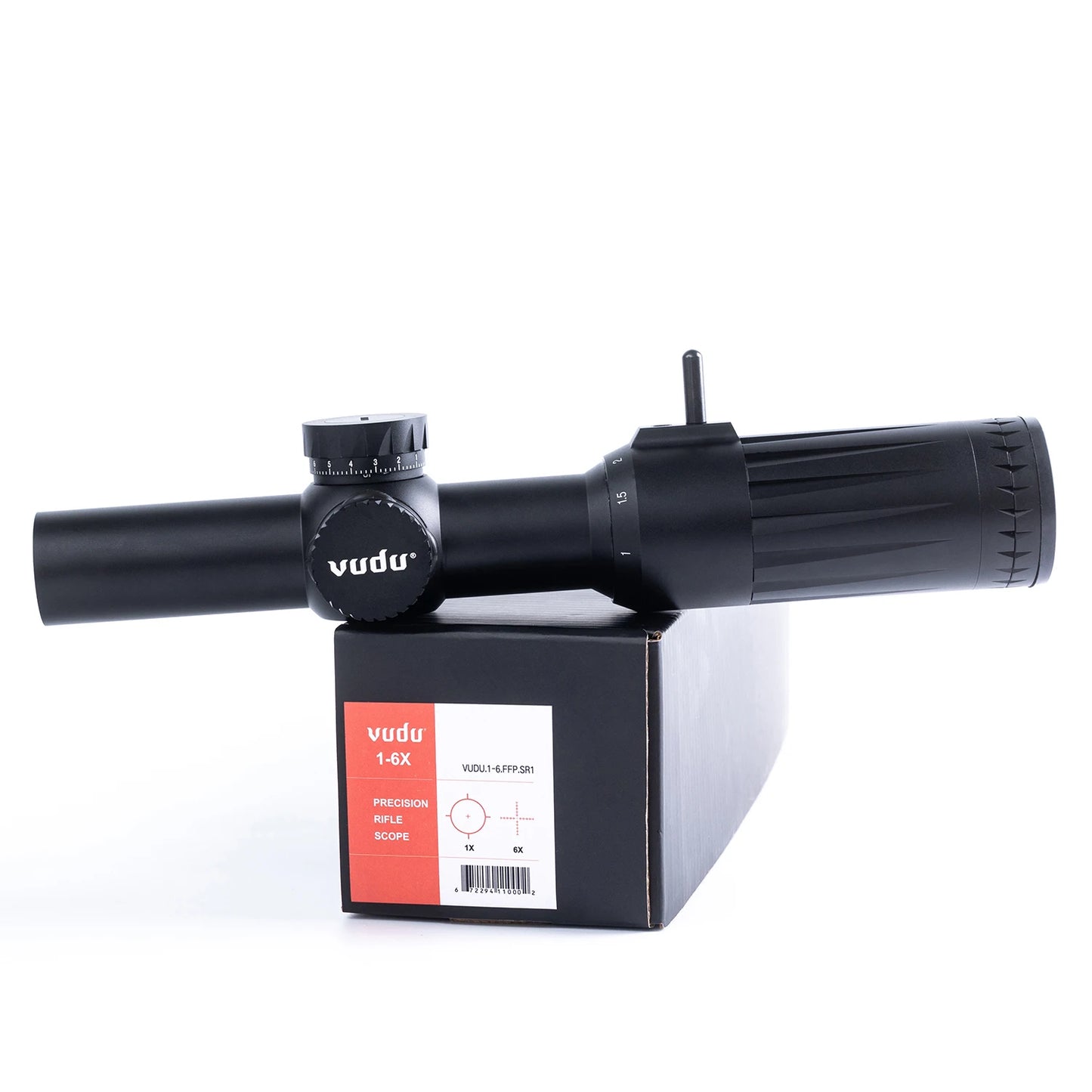 Original E*T*CH VUDU 1-6x24 First Focal Plane(FFP) Precision Rifle Scope SR1 Illuminated Reticle 30mm Tube Short&Medium Range