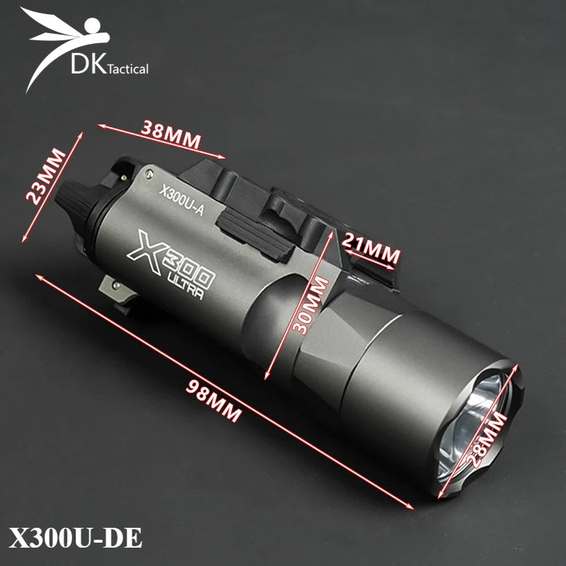 US Warehouse Tactical SF X300 X300U M600C M300 Flashlight Hunting Weapons Scout Light Airsoft Lamp Accessories Fit 20mm Rail