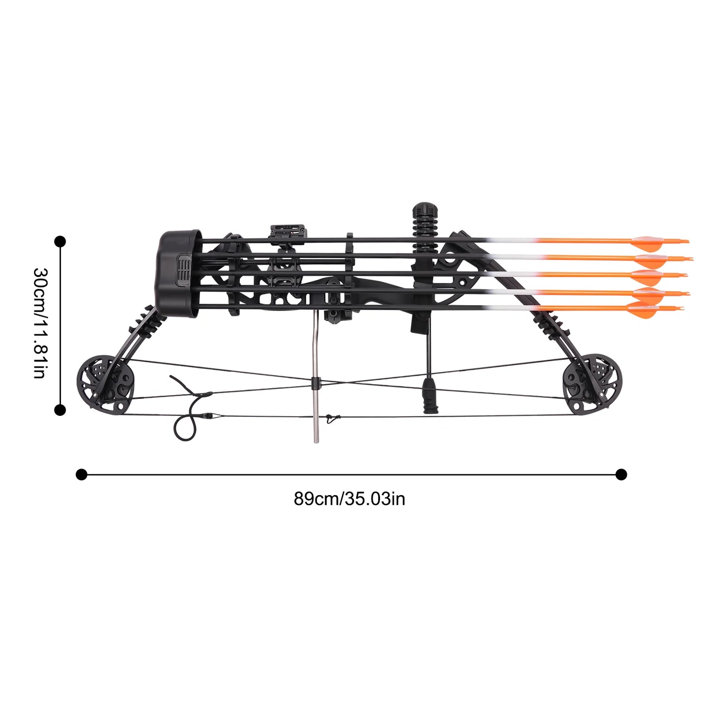 Roller Bow Composite Bow and Arrow Set, Archery Bow Set Accessories, Thrower, Arrow Support Bow Bag, Outdoor Archery Equipment