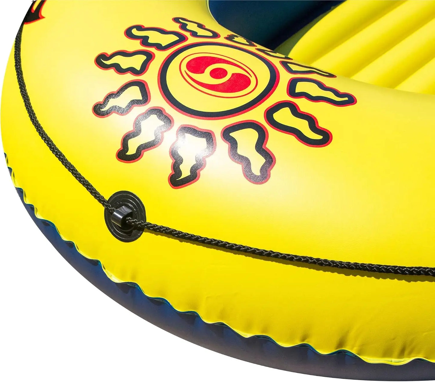 2 Person Inflatable Boat Raft with Oars, Pump, and Cushioned Floor - 6 Ft Dinghy for Adults & Kids