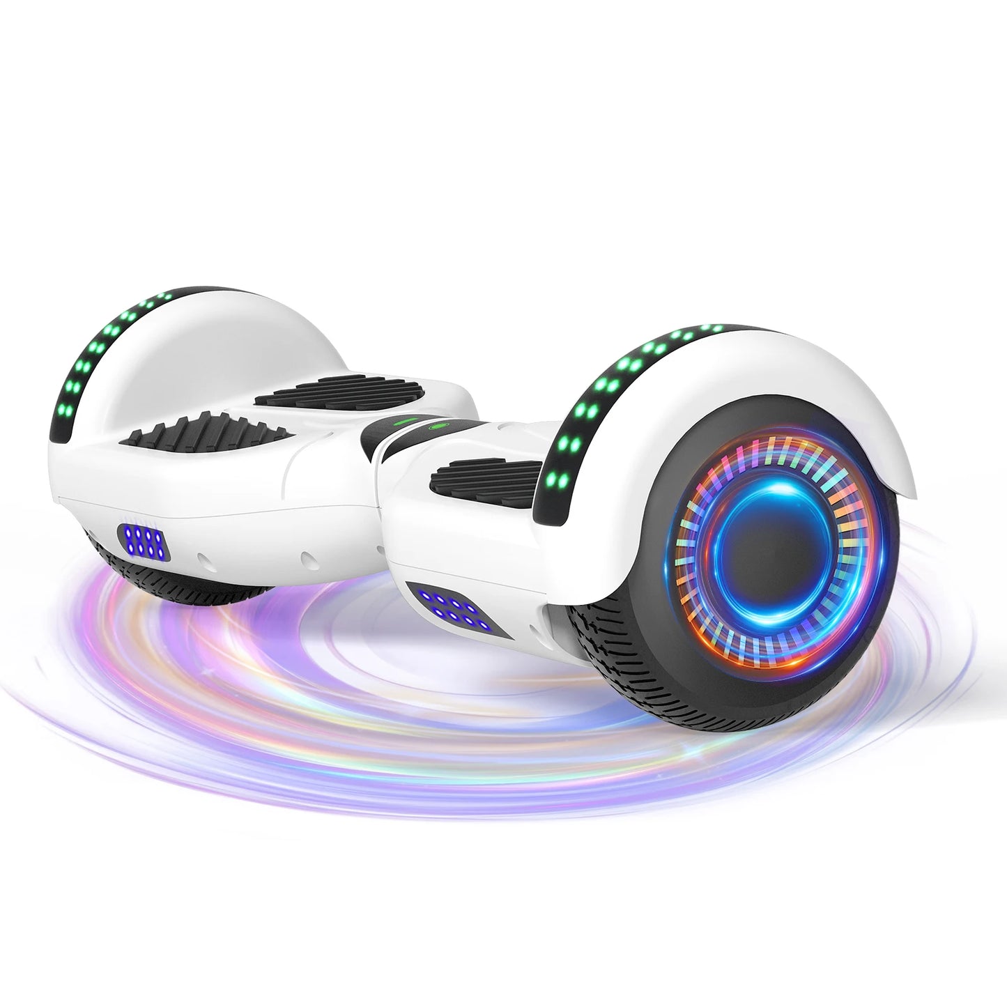 Commugo Self-Balancing Scooter with Bluetooth Speaker, APP Control, LED Lights, All Terrain Hoverboard for Kids Adults, All Ages