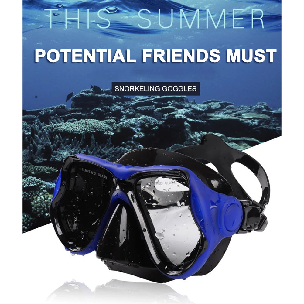 Professional Snorkeling Mask Panoramic Wide View Swimming Glasses Wear Resistant Swim Sports Eyewear for Free Swim