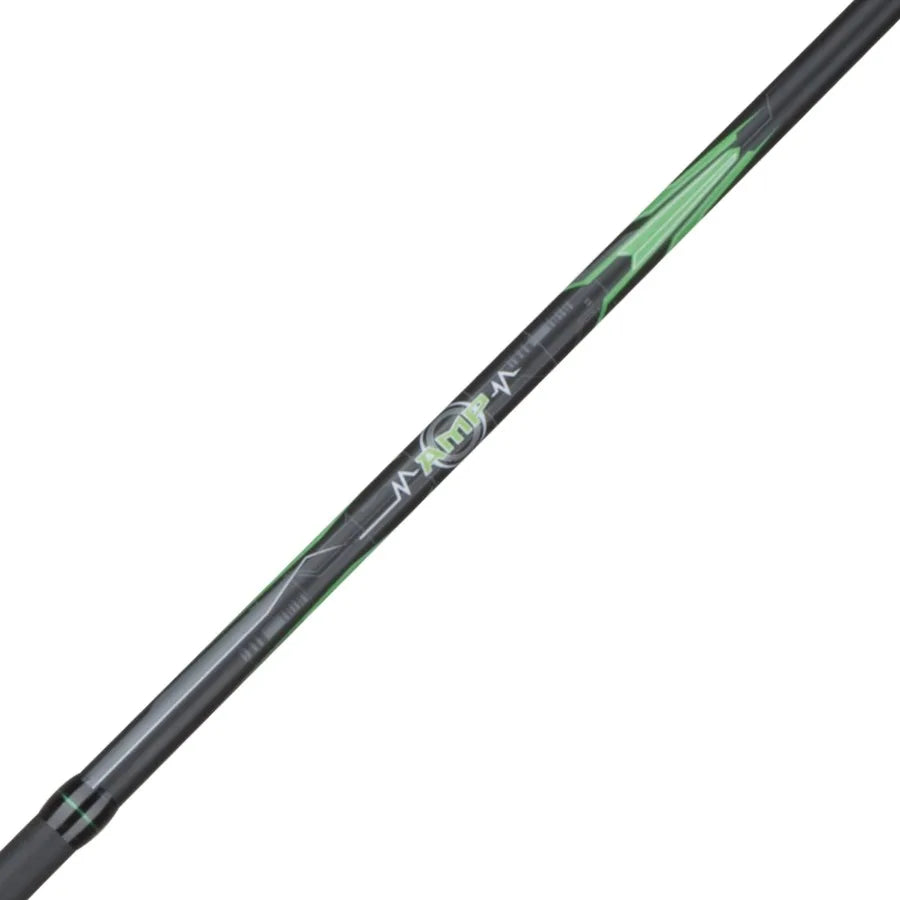 AMP Spinning Rod, 6' Medium Fishing Rod for freshwater fishing, graphite composite, black and silver, ultra-sensitive tip and l