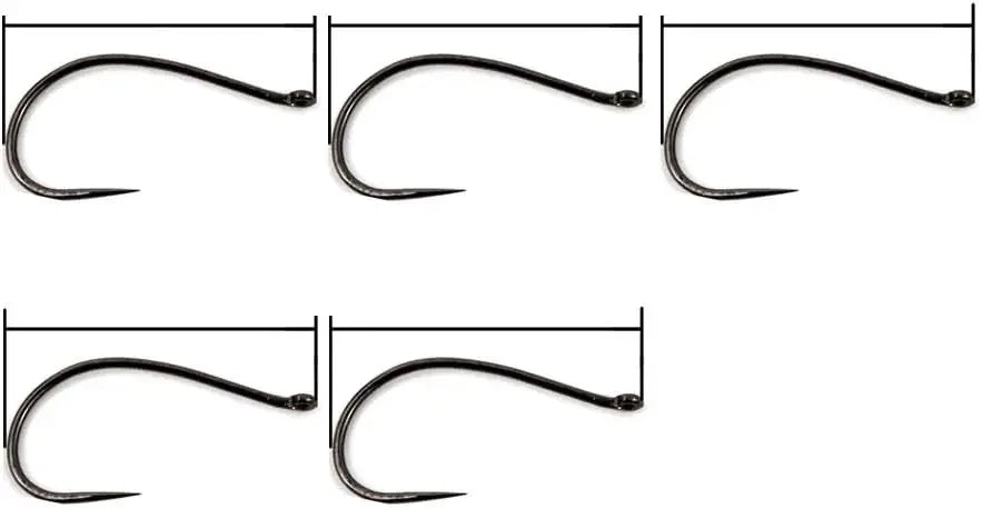 100pcs Barbless Fly Fishing Hooks Set with Free Mini Fly Box, Dry Nymph Shrimp Pupa Jig Hooks for Catch & Release