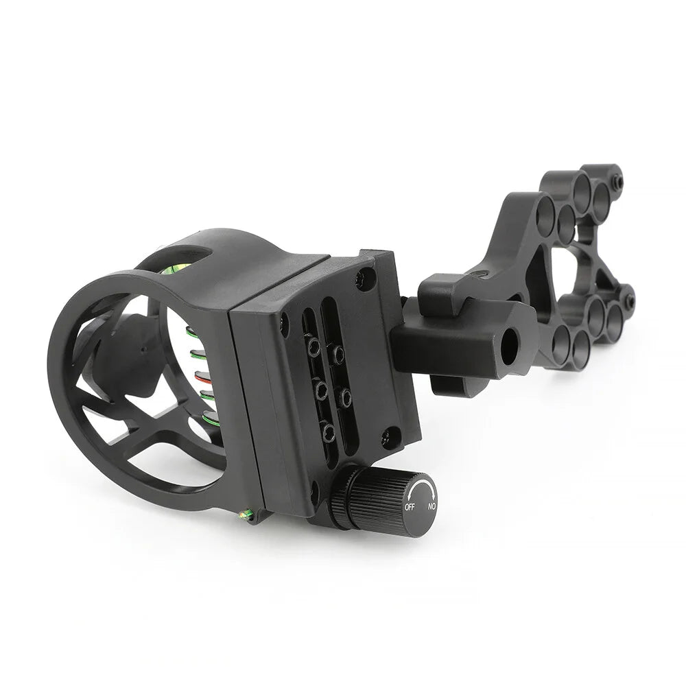 Archery Bow Sight 5 Pins Aluminum Alloy Left Right Hand Adjustable Compound Recurve Bow Sight for Bow and Arrow Accessories