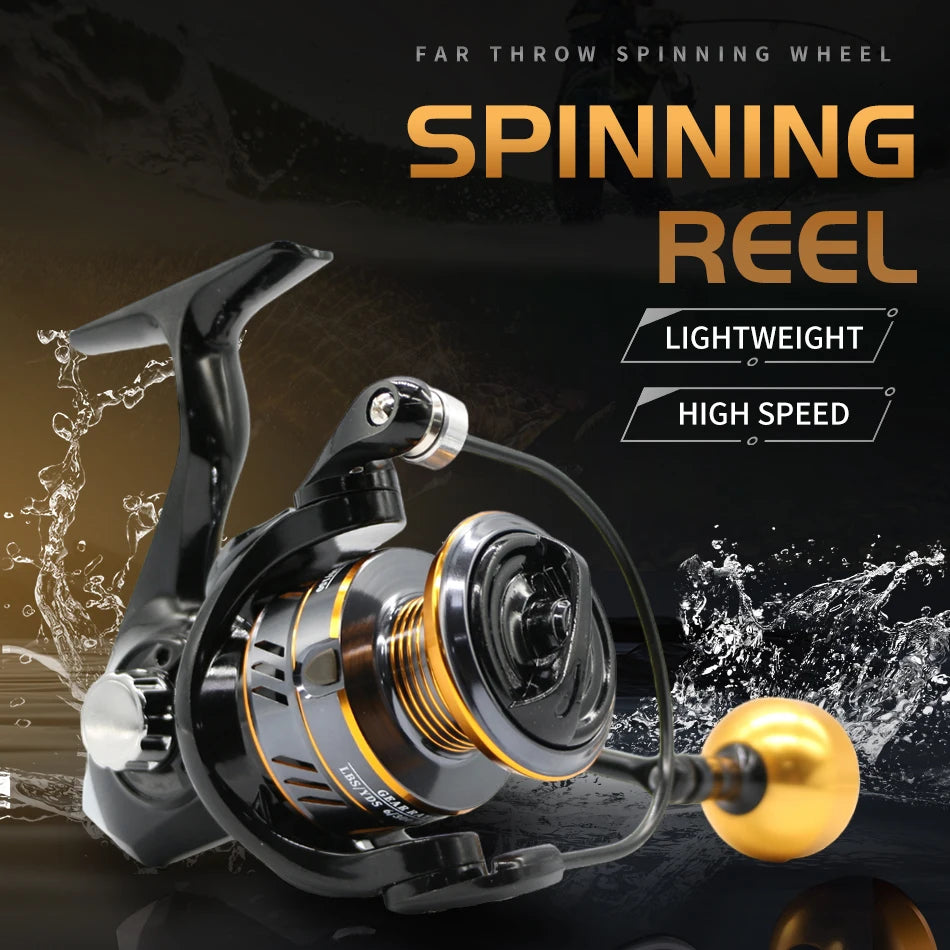 Fishing Reel Spinning Reel Metal Reel Cup 10KG Max Drag Power Spinning Wheel High Speed Adapt to Any Water Body