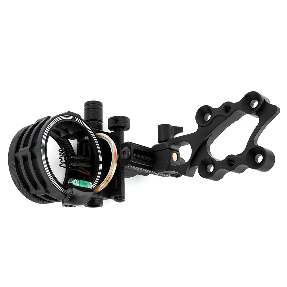 0.019“ Optical Fiber Compound Bow Sight Five Pin  Sight CNC Aluminum Alloy Left Right Hand for Adults Hunting Shooting Tool