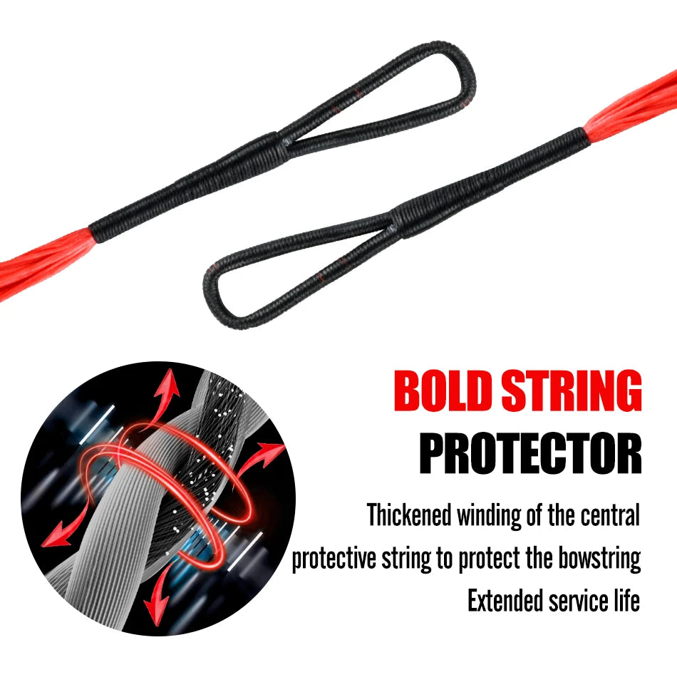 1/2pcs Mini Crossbow Bow String, 24 Strands 16.73 Inch Compound Bow Rope, Outdoor Hunting Shooting Universal Accessory