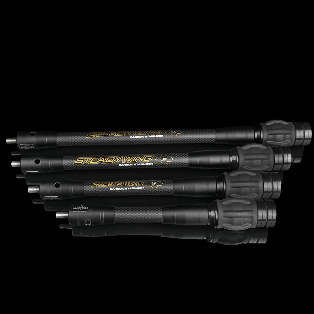 Archery Bow Stabilizer 3k Carbon Fibre 6/8/10/12/15 Inch Balance Rod Shock Absorber Damp Recurve Compound Bow Hunting Shooting