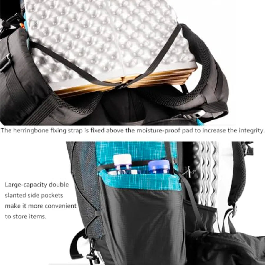 3FULGEAR QiDian Hiking Backpack for Men Women 56L 40+16 Lightweight Outdoor Camping Bag Trekking Daypack