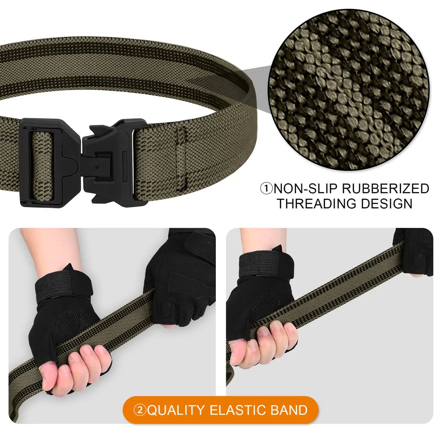 KRYDEX 1.5" Tactical Leg Strap Magnet Quick Release Leg Drop Holster Elastic Thigh Strap For Shooting Hunting Airsoft Combat