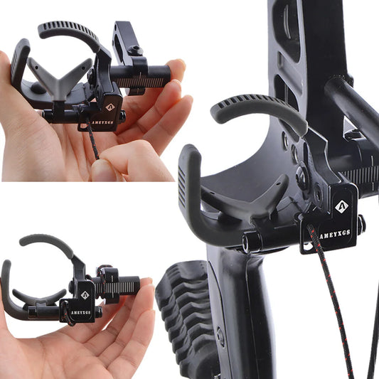 Compound Bow Arrow Rest Heavy Duty Aluminum Alloy Fall Away Support Wearproof Stable for Daily Training Outdoor Hunting Shooting Accessories