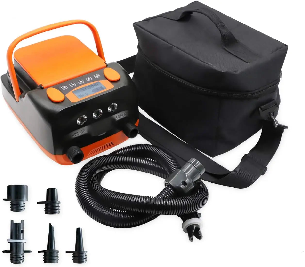 Rechargeable SUP Air Pump 16PSI, Portable Electric Inflator/Deflator for Paddle Boards, Boats, Kayaks