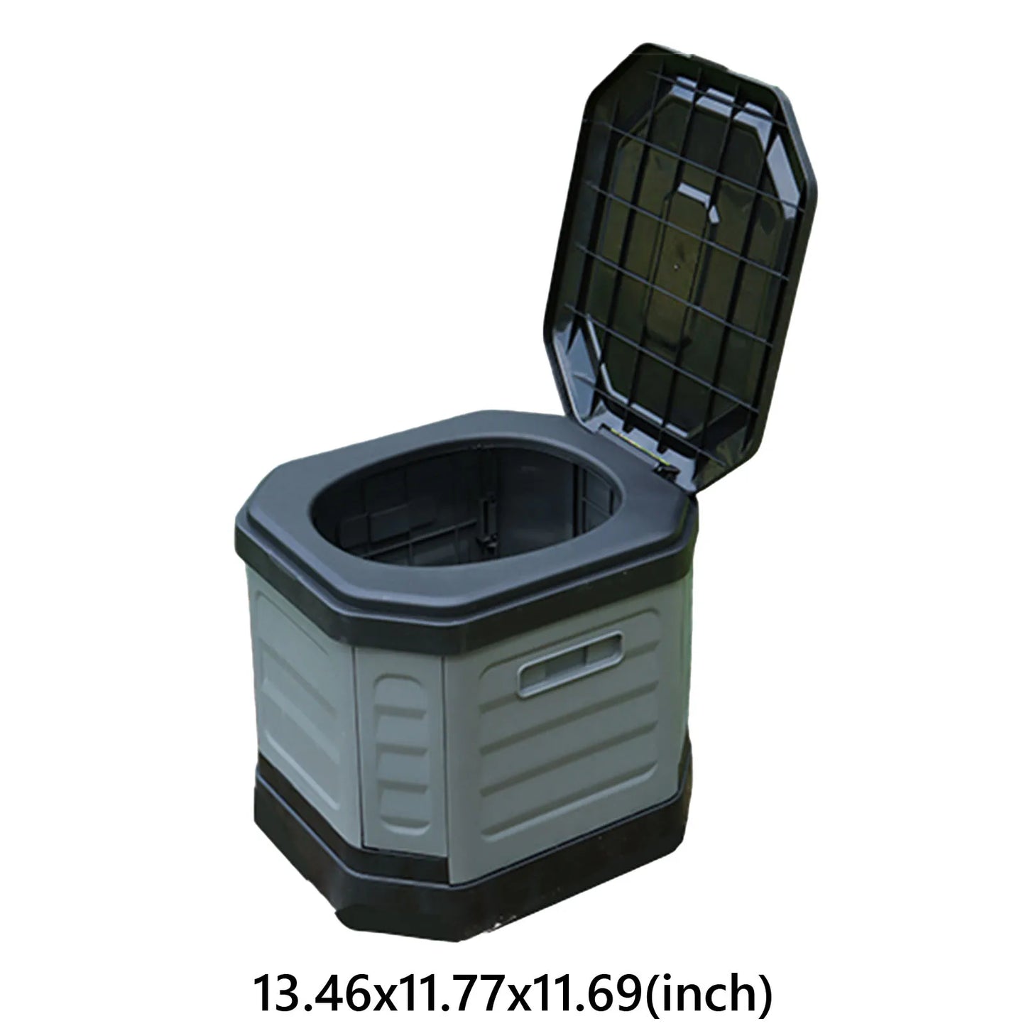 Folding Portable Toilet Reusable Collapsible Toilets with Lid Emergency Toilets for Adults Travel Outdoor Hiking Trips Beach
