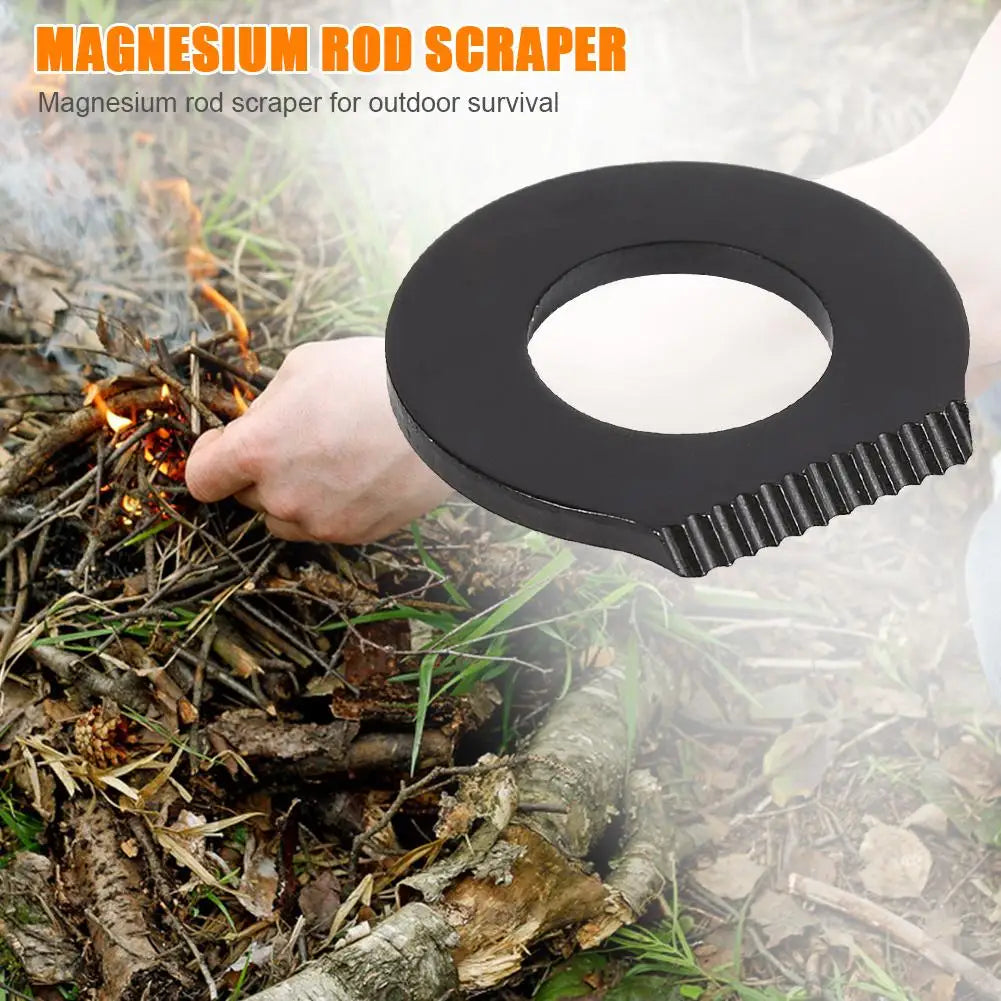 Scraper Stone Fire Starter Lighter Stainless Steel Flint Equipments Multifunctional Stone Fire Starter for Camping Hiking