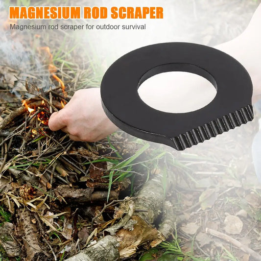 Scraper Stone Fire Starter Lighter Stainless Steel Flint Equipments Multifunctional Stone Fire Starter for Camping Hiking