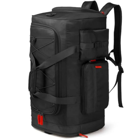 Lyweem Large Duffle Bag Backpack for Travel 70L Heavy Duty Gym Duffel Bag with Shoes Compartment for Men and Women Weekender Ov
