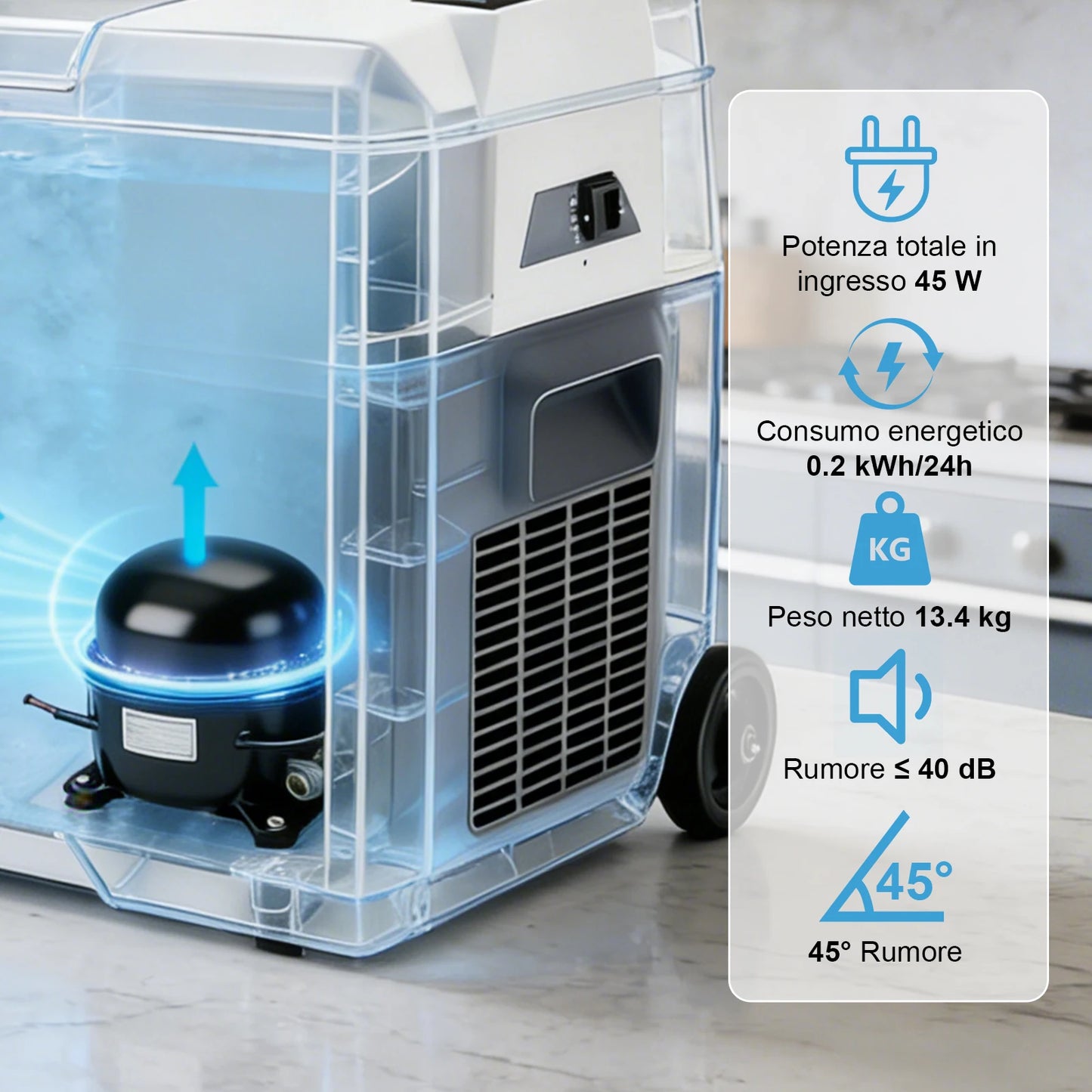 High Capacity 40L Car Refrigerator 12V Compressor Small Beer Refriger Portable Home Outdoor Camping Freezer for Rv Truck Cooler