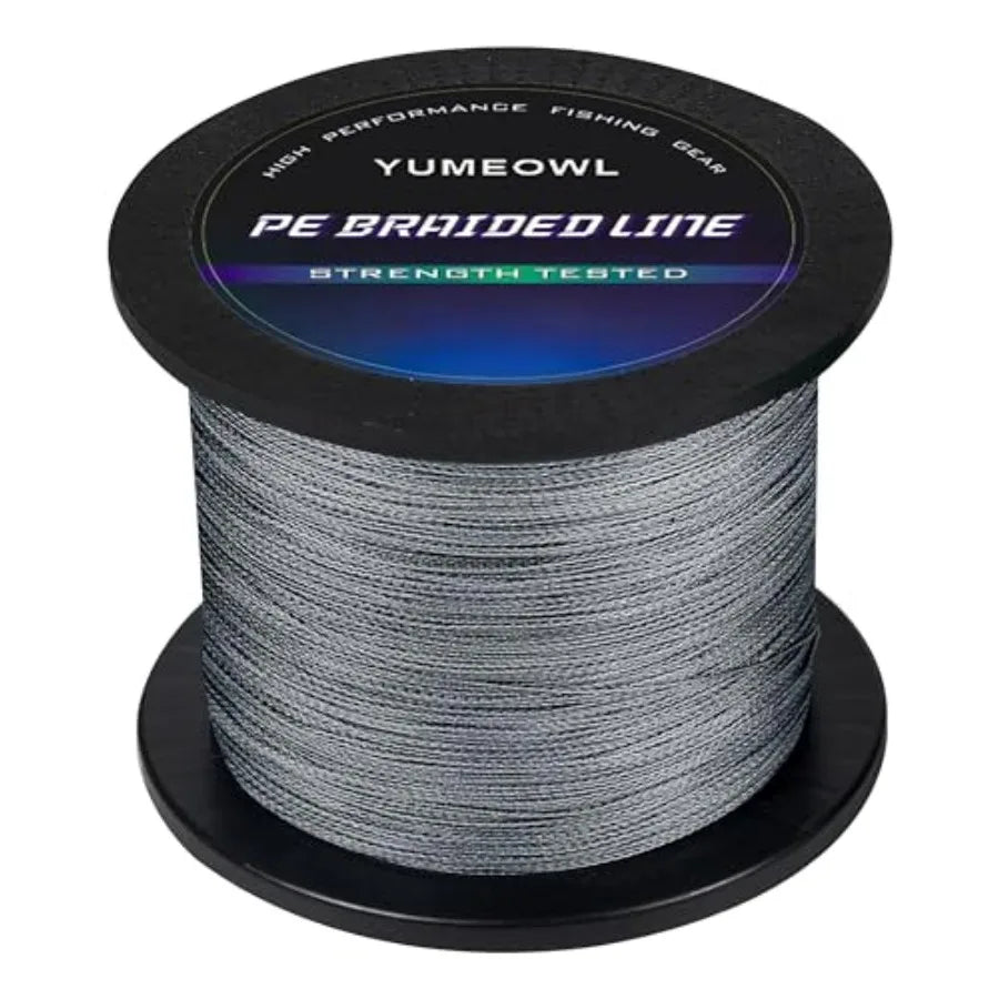 Thinner Braided Fishing Line, Ultra-Strong Abrasion Resistant Zero Stretch Braided Line, 4and8 Strand