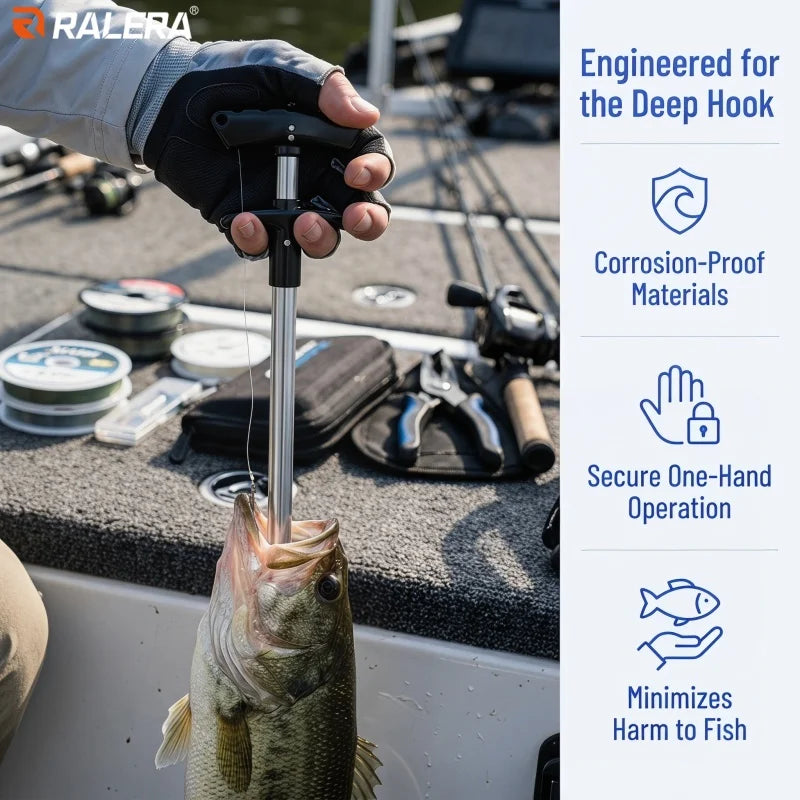 Lure fishing equipment: fish gripper, fishing pliers, hook remover, fishing knife, complete set, essential for fishing tackle