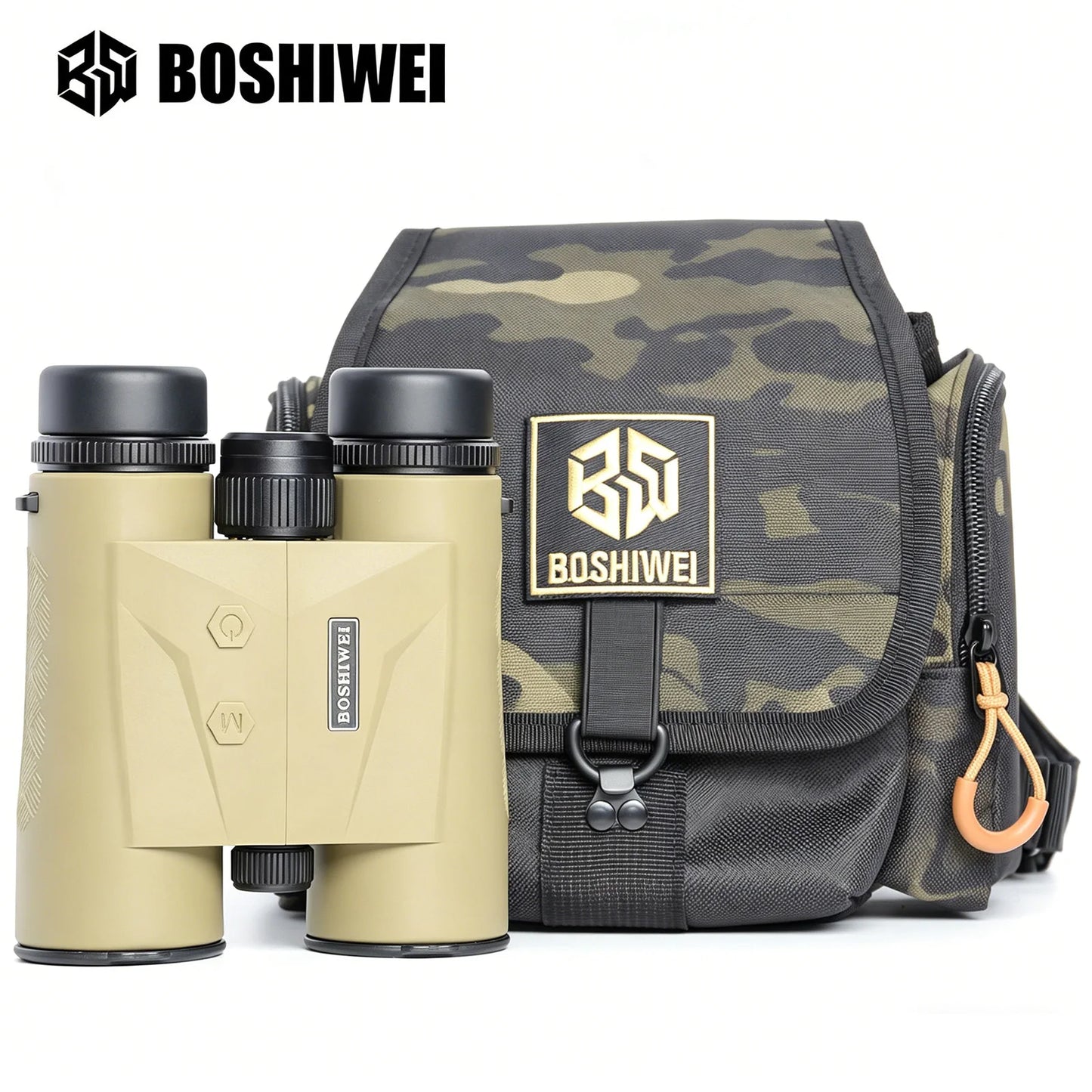 BOSHIWEI 10x42 Laser Rangefinding Binoculars Durable IPX7 Waterproof Design for Golf Hunting Camping and Field Observation