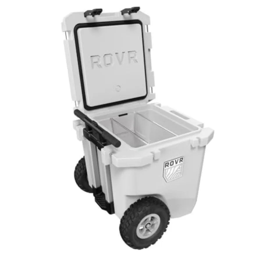 Heavy Duty Insulated Cooler Box for Camping, Beach, Travel, Tailgating, Fishing, Parties Rugged Portable Cooler in Black with L