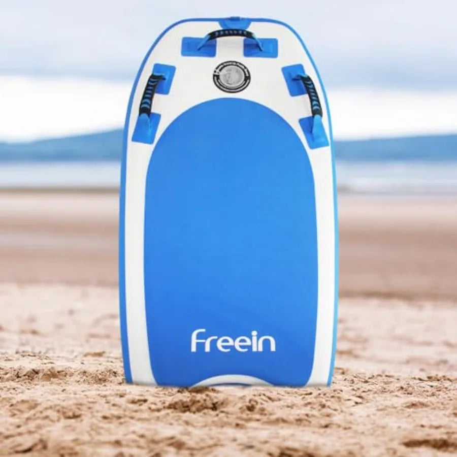 Body Board Inflatable, Surfboards BodyBoards for Beach River, Foldable Design for Easy Storage and Transport