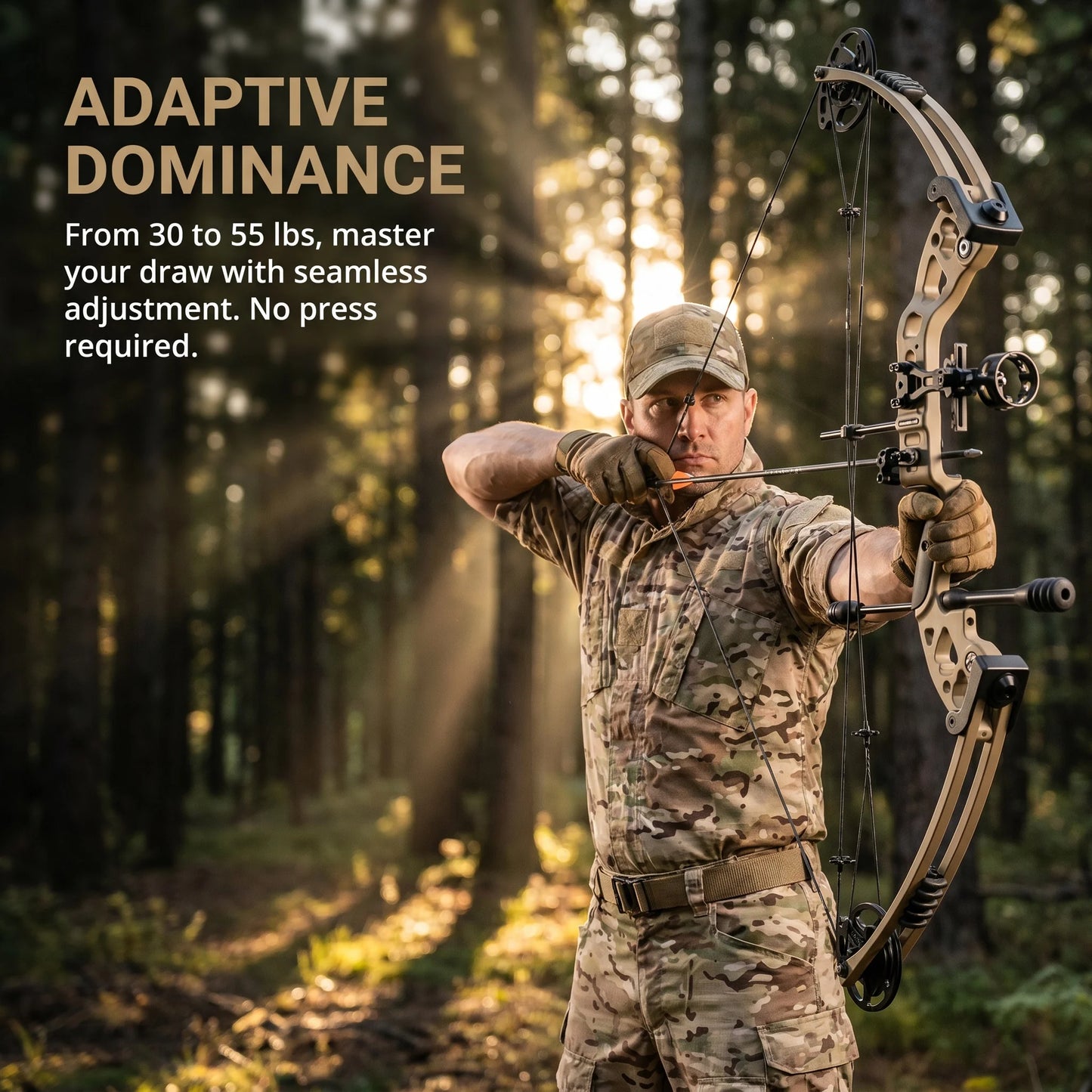 30-55lbs Compound Bow Arrow Set High Strength Alloys Let-off 70% Bow 310FPS Arrow Speed for Right/Left Hand Shooting Hunting Bow