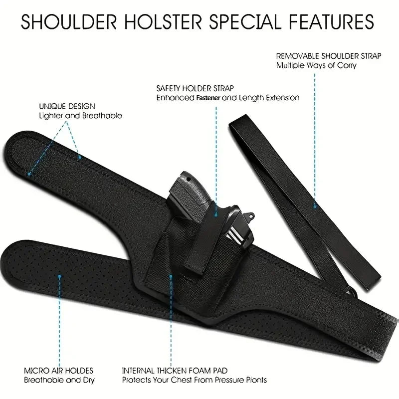 Shoulder concealed underarm holster multifunctional outdoor tactical belt