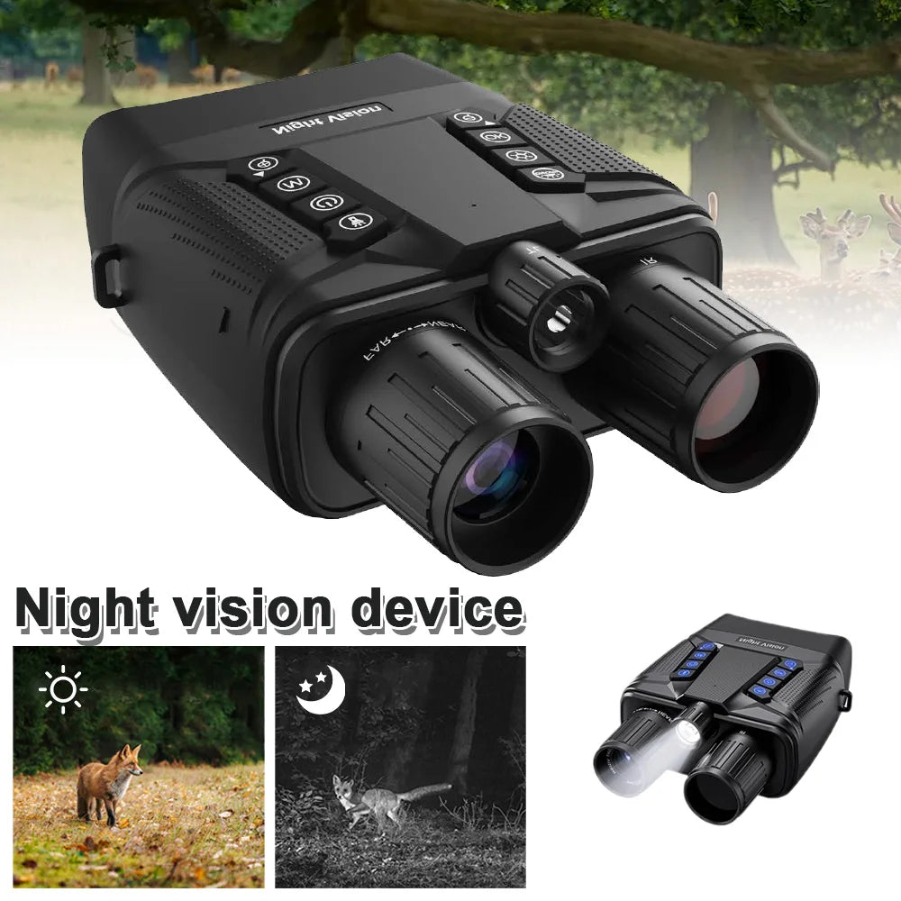 Ponbos CZ080 4K UHD Tactical Binocular Telescope 40MP 8X Digital Zoom 600M Infrared Binoculars Night Vision for Hunting Camping
