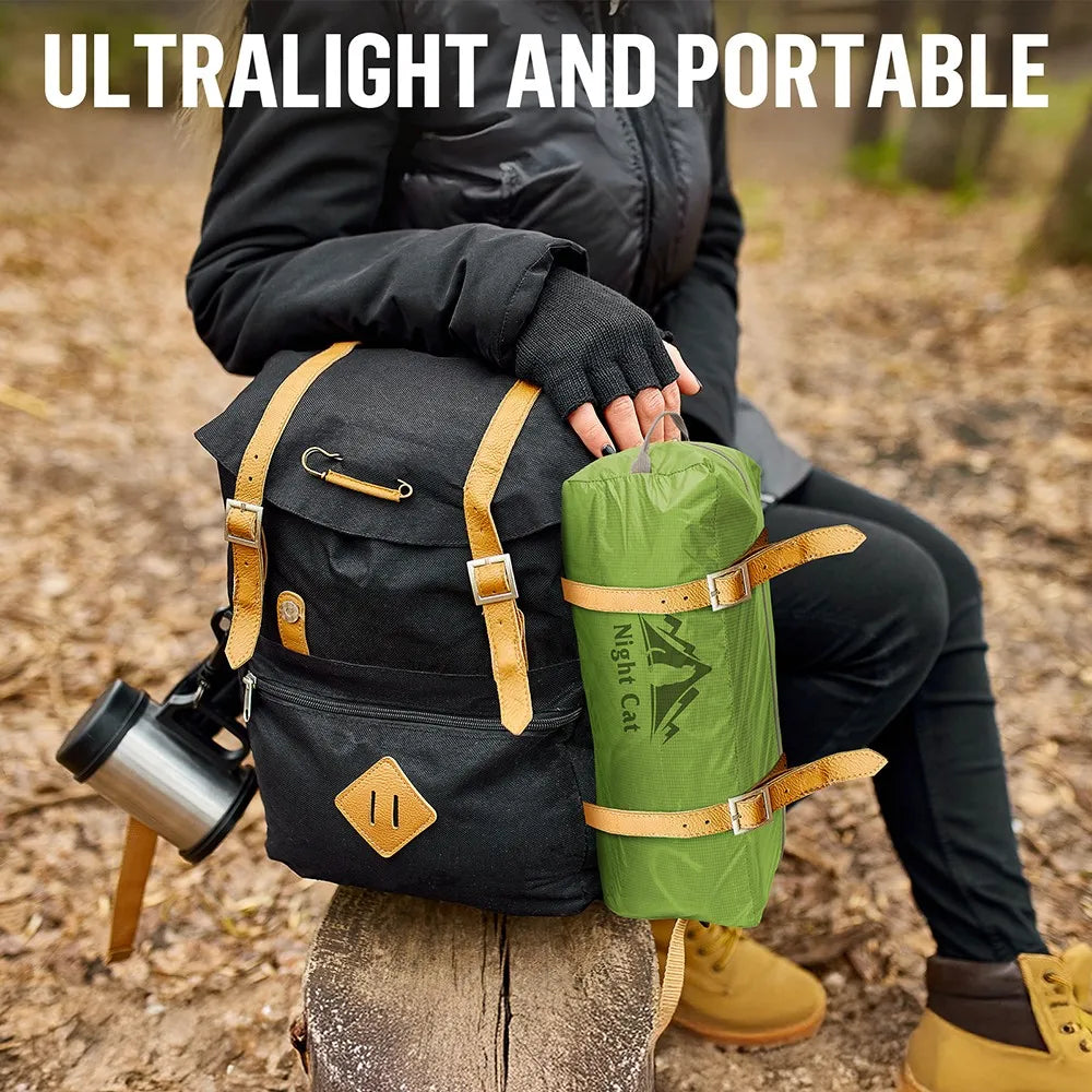 Night Cat Ultralight Backpacking Tent: Waterproof Lightweight Two People Camping Tent for Outdoor Hiking Trekking with Double Layers Aluminum Poles and Footprint 1- 2 Persons