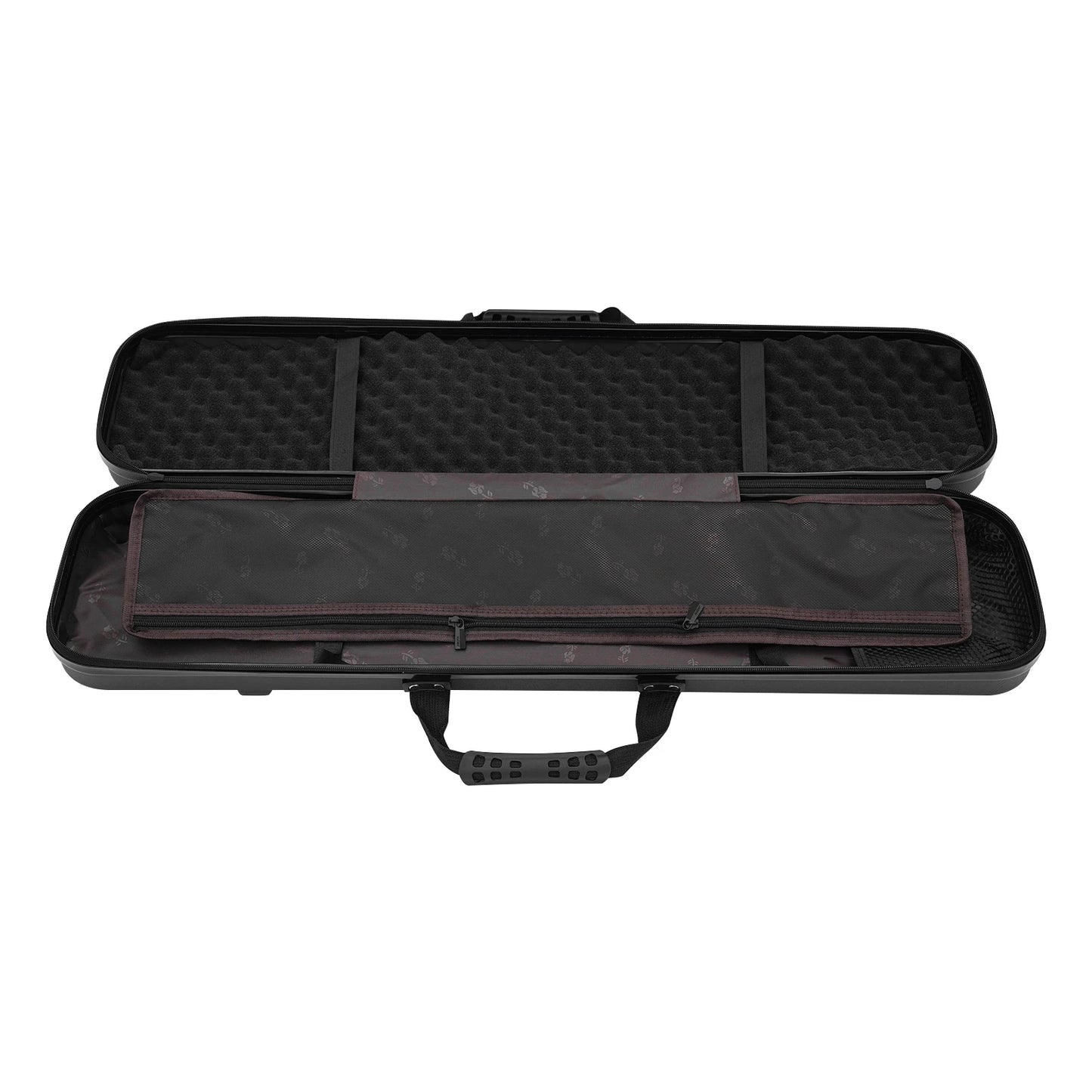 Recurve Bow Case with Handle, Hard Shell Travel Case for Recurve Long Bow, Sponge Padding Multi-Compartment Storage