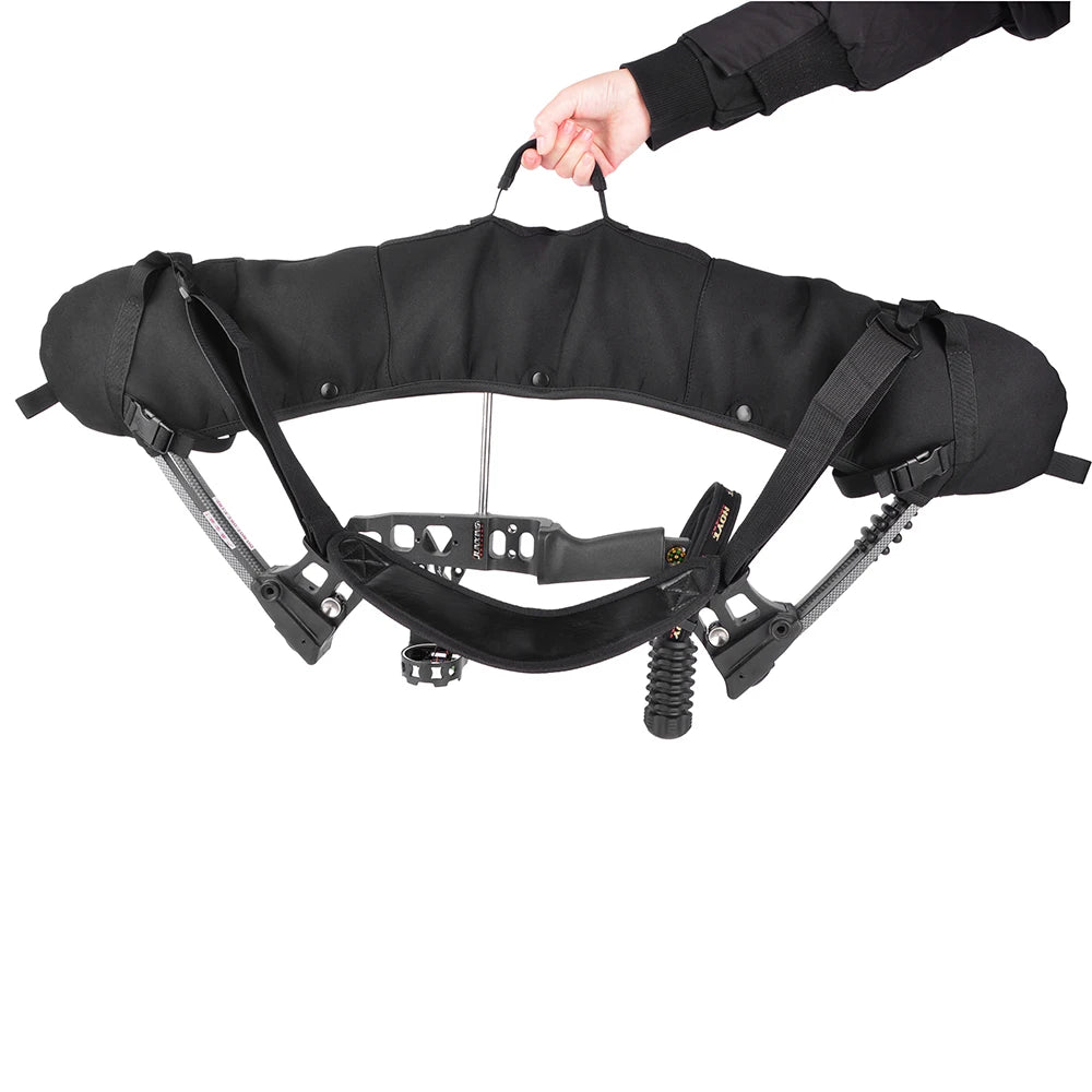 Black/Camo Diving Cloth Compound Bow Bag Portable Elastic Suitable Foldable Bow Bag Archery Accessory Outdoor Hunting Shooting