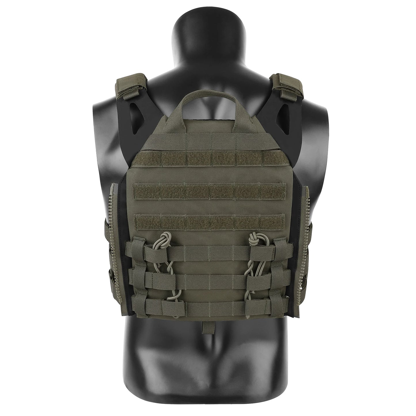 500D Nylon Tactical Vest Jumpable Plate Carrier MOLLE Front Flap Panel Backpack Hunting Ranger Green Camo Men's Vest