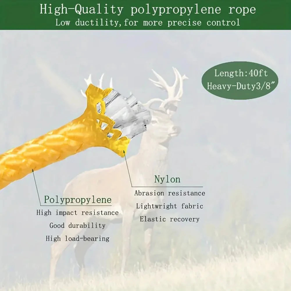 Max To 700 LBS Elk Hoist Pulley Lift System with Gambrel Hunting Game Hanging Kit for Deer Butcher Hunting Accessories Gift Set