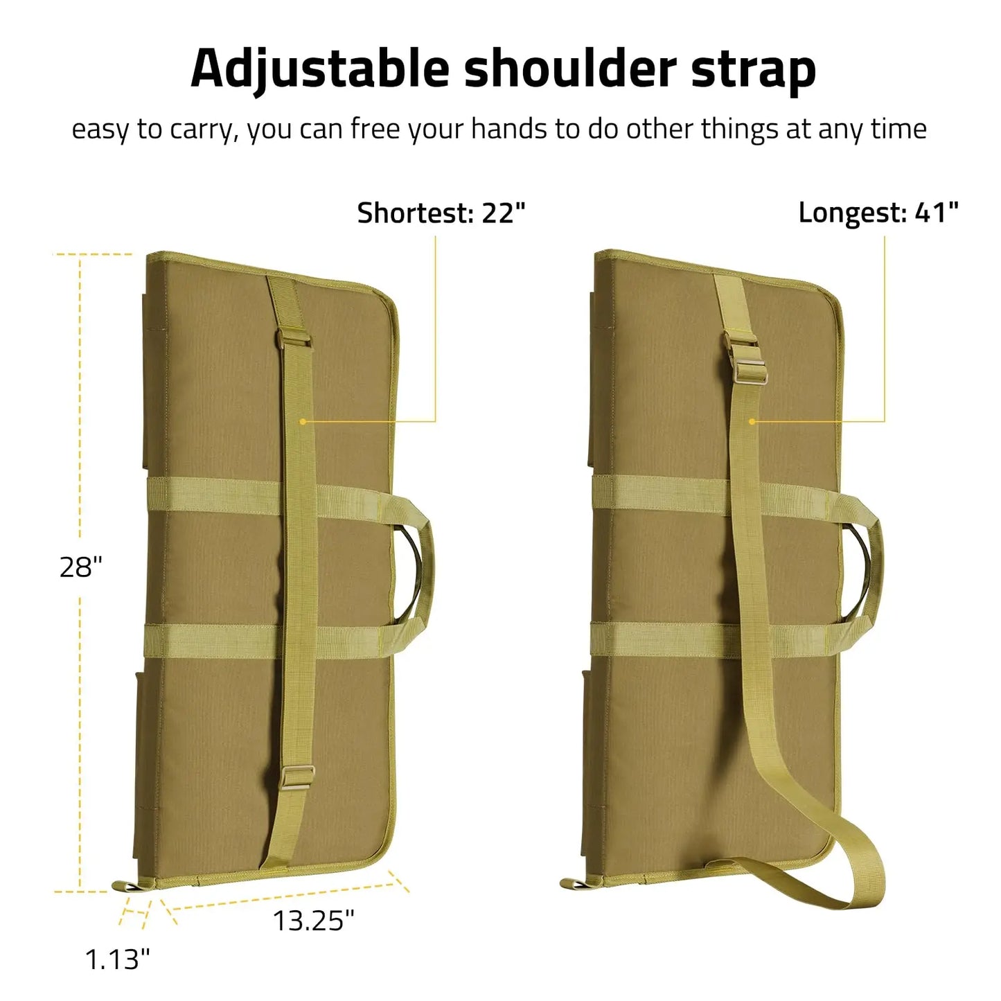 CVLIFE Soft Rifle Case 28 inch Gun Bag Pistol Tactical Shotguns Lockable Zipper Outdoor Hunting Shooting