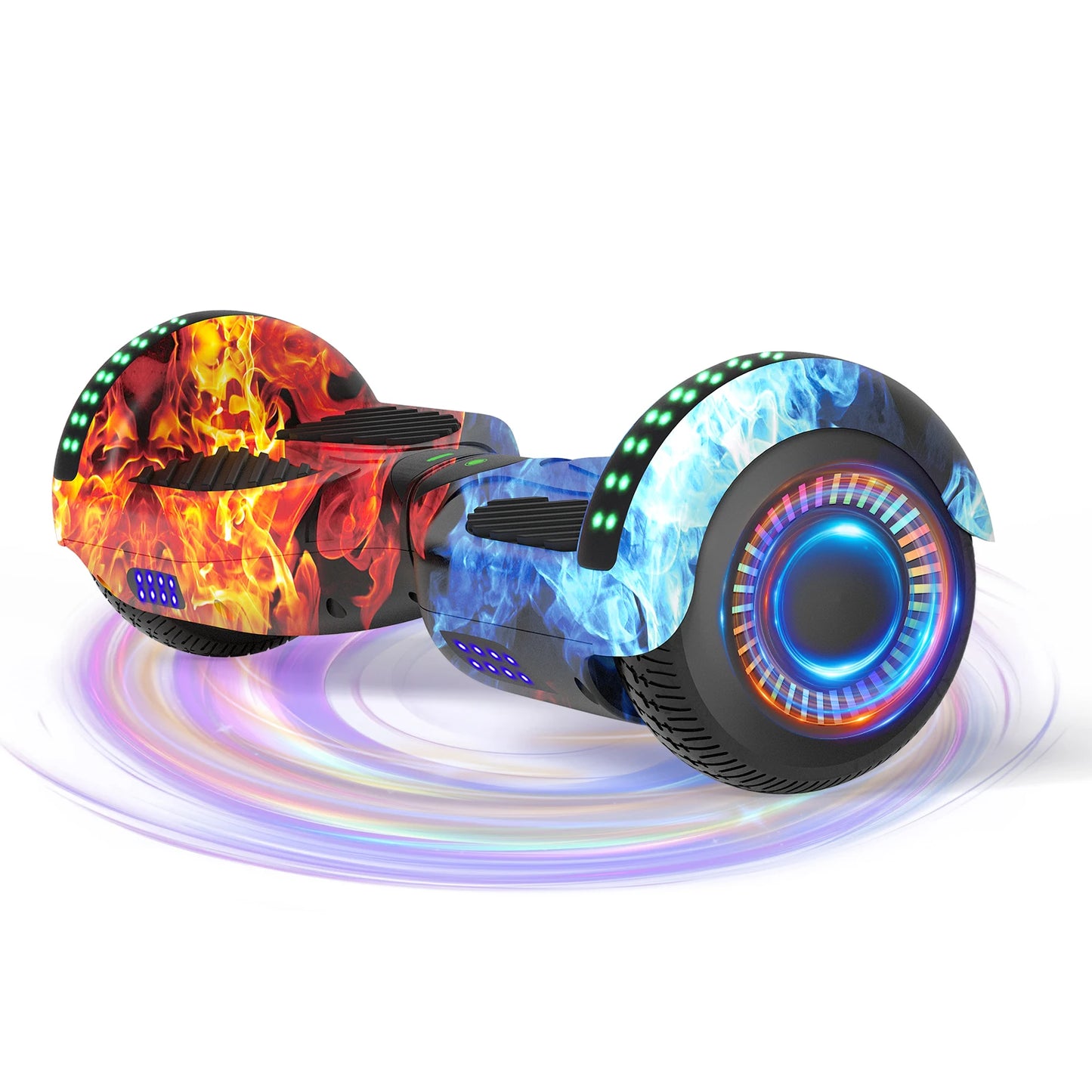 Commugo Self-Balancing Scooter with Bluetooth Speaker, APP Control, LED Lights, All Terrain Hoverboard for Kids Adults, All Ages