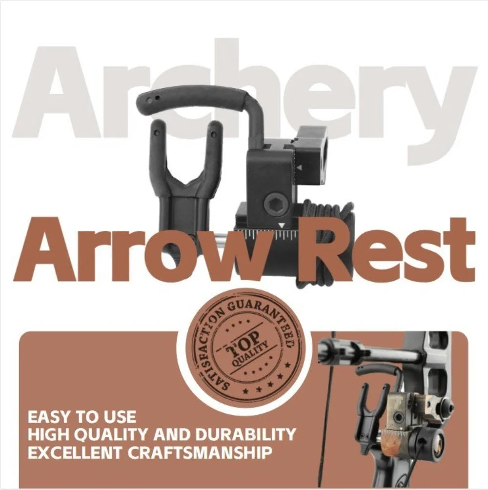 Compound Bow Arrow Rest  Adjustable Aluminium Alloy for Target Practice Durable Right-Hand Archery Shooting Accessories