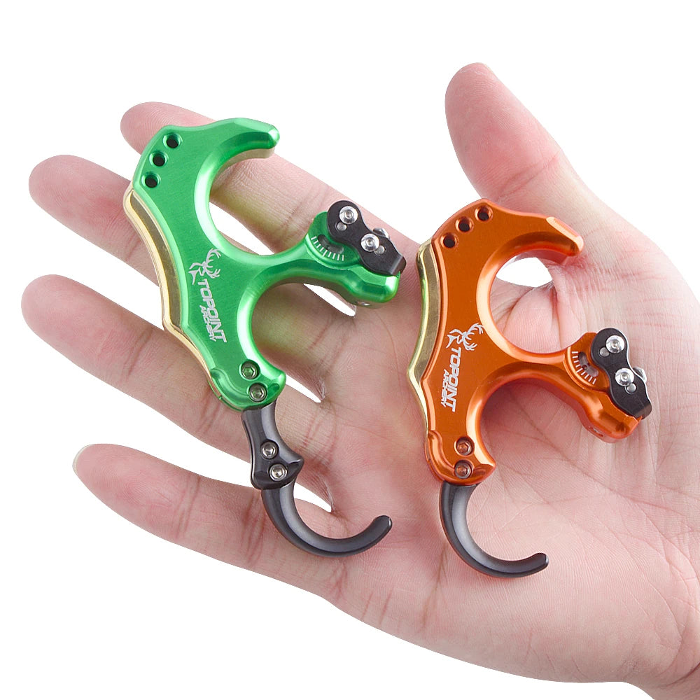 Compound Bow Release Back Tension 3/4 Finger Thumb Trigger Grip for Left Right Hand Hunting Shooting Archery Accessories