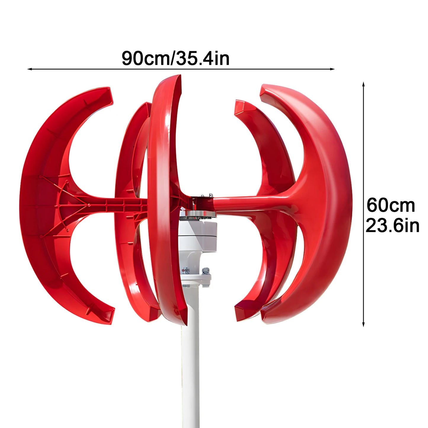1000W 12V/24V Wind Turbines Generator, 5-Blade Lantern Wind Turbines Generator Kit,  Wind Electricity Producer Equipment